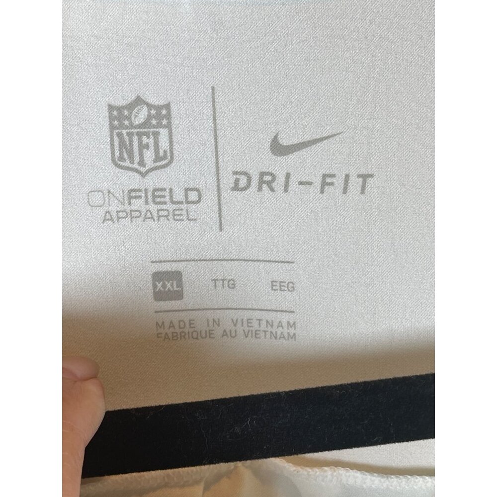 Nike Dri-Fit Super Bowl LIV Sideline Snap Down Shirt Long Sleeve White Sz. XXL - Picture 3 of 15